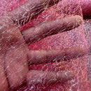 Cobweb Mesh Soft Tulle Fabric Dressmaking 60" Cerise/Gold