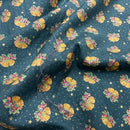 Christmas Bells 100% Cotton Poplin Fabric Rose & Hubble 45", Green