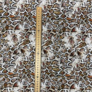 100% Cotton Craft Snakeskin Print Fabric 54" – Brown Python