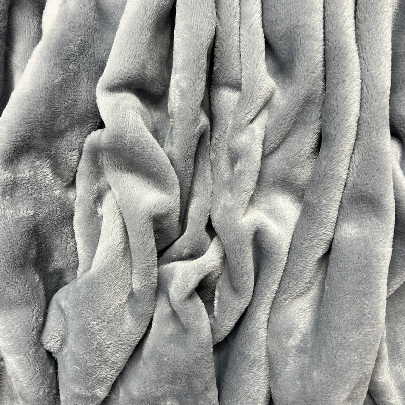 Mary's Lamb Soft Cuddle Fleece Fabric 150cm, Grey