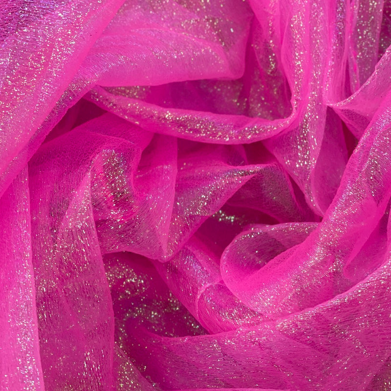 Iridescent Organza Two-Tone Pearl Mermaid Dress Costumes Fabric 112cm
