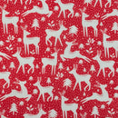 Christmas Polycotton Fabric – Rudolph Snow, 45” Wide | Crafting, Quilting & Sewing Material