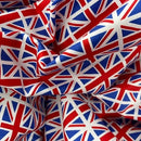 Small Union Jack Flags Cotton Poplin Rose & Hubble Fabric 45”