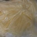 Plain Organza Fabric Dress Draping Backdrops 150cm, Gold
