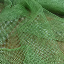 Metallic Silver Lurex Dress Net Fabric 54" Lime Green
