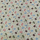 Cotton Reels Rose & Hubble Poplin Fabric, Cream