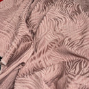 Tissu de brocart de rideau de tapisserie d'ameublement floral beige, rouge