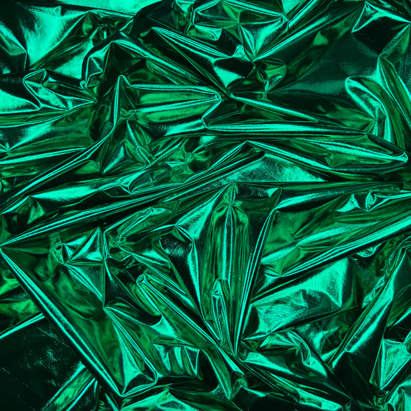Metallic Shiny Foil Lycra Stretch Jersey Dress Fabric 60"