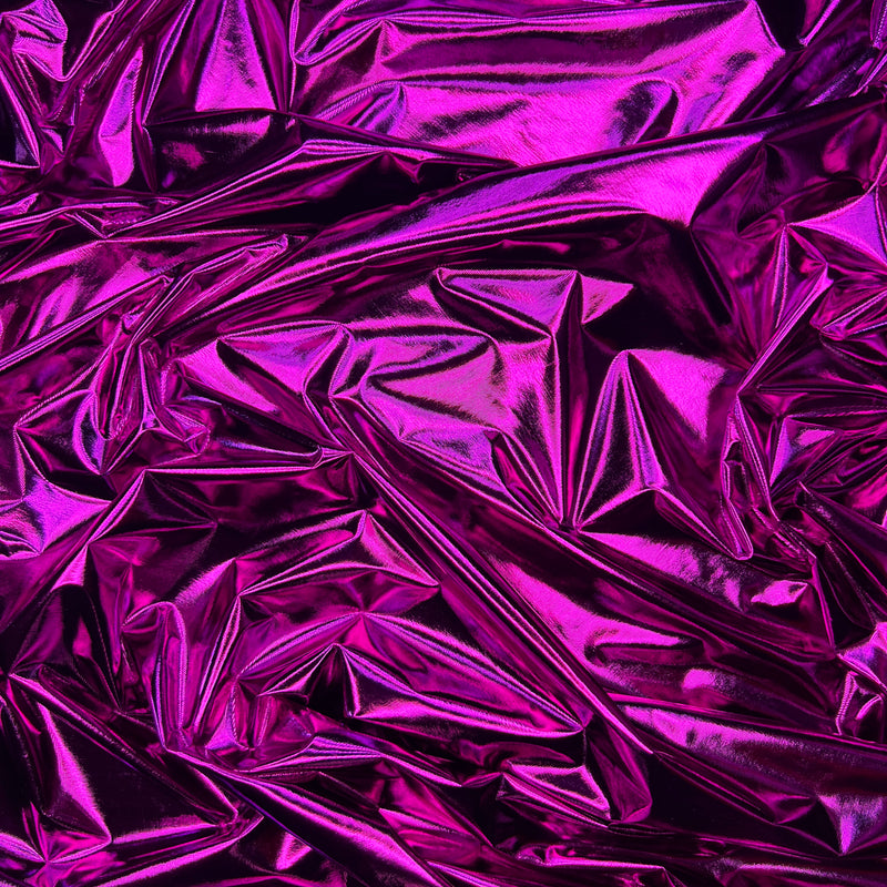 Metallic Shiny Foil Lycra Stretch Jersey Dress Fabric 60"