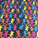 Teddy Bears Printed Polar Fleece Fabric 60”, Black