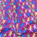 Teddy Bears Printed Polar Fleece Fabric 60”, Cerise Pink