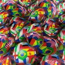 Euro Flags FIFA Football Digital Cotton Craft Fabric 54" Wide