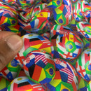 Euro Flags FIFA Football Digital Cotton Craft Fabric 54" Wide