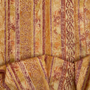 Autumn Excalibur Harlequin Printed Vintage Cotton Fabric 140cm, Orange