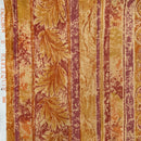 Autumn Excalibur Harlequin Printed Vintage Cotton Fabric 140cm, Orange