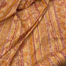 Autumn Excalibur Harlequin Printed Vintage Cotton Fabric 140cm, Orange