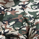 Army Camo 100% Cotton Drill Camouflage Dress Craft Fabric 137cm, Beige/Green