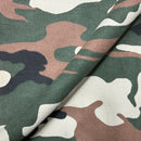 Army Camo 100% Cotton Drill Camouflage Dress Craft Fabric 137cm, Beige/Green
