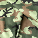 Army Camo 100% Cotton Drill Camouflage Dress Craft Fabric 137cm, Green