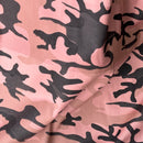 Army Camo 100% Cotton Drill Camouflage Dress Craft Fabric 137cm, Pink