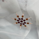 Cream Starbuzz Embroidery Floral Voile Fabric Net Curtain 150cm