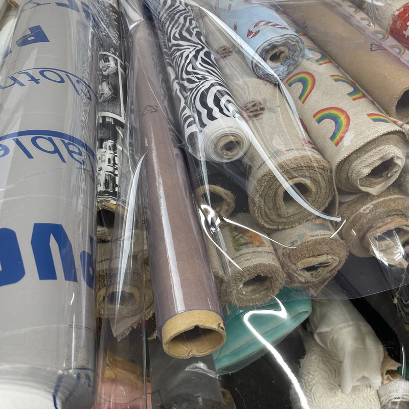Glass Clear Plastic Oilcloth PVC Waterproof Fabric 140cm
