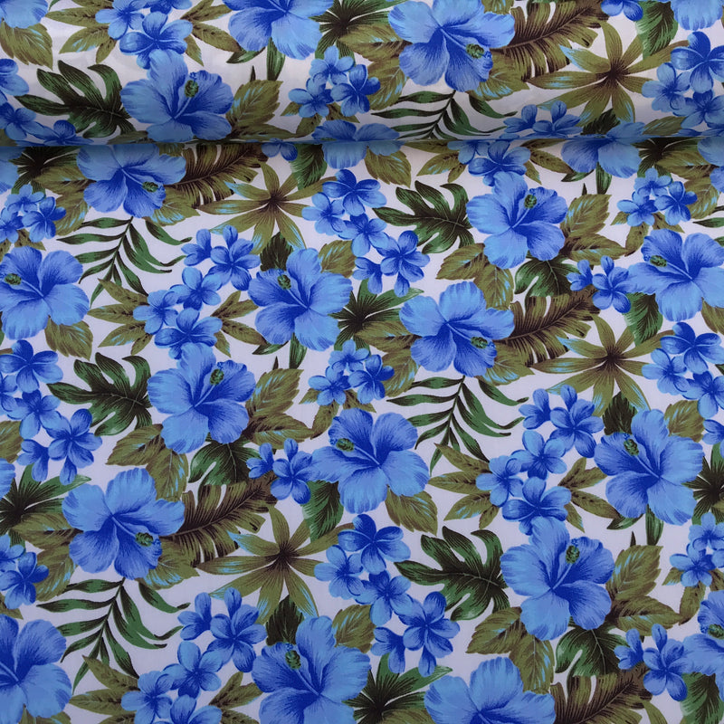 Summer Hawaii Tropical Cotton Poplin Fabric