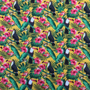 Summer Hawaii Tropical Cotton Poplin Fabric