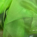 Halloween Organza Fabric Draping Decorations 150cm, Fluorescent Green