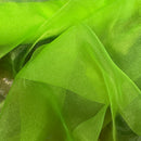 Halloween Organza Fabric Draping Decorations 150cm, Fluorescent Green
