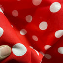 Stoff für Kleider und Kostüme aus Poly-Baumwolle mit Punktemuster und Tupfen 