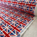 Small Union Jack Flags Cotton Poplin Rose & Hubble Fabric 45”