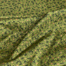 Christmas Hollies Berries Cotton Poplin Rose & Hubble Fabric, Bottle Green