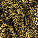 Tissu popeline 100 % coton à pois léopard foncé Rose et imprimé peau d'animal Hubble