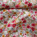 Blossom Floral Flowers Print Rose & Hubble Cotton Poplin Fabric