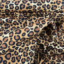 Beige Leopard Spots 100% Cotton Poplin Fabric Rose & Hubble 112cm