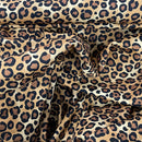 Beige Leopard Spots 100% Cotton Poplin Fabric Rose & Hubble 112cm