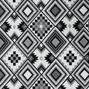 Aztec Diamonds Tapestry Fabric Upholstery 140cm, Black/White