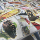 Oilcloth PVC Macrons Cakes Dessert Bar Printed Tablecloth 54"