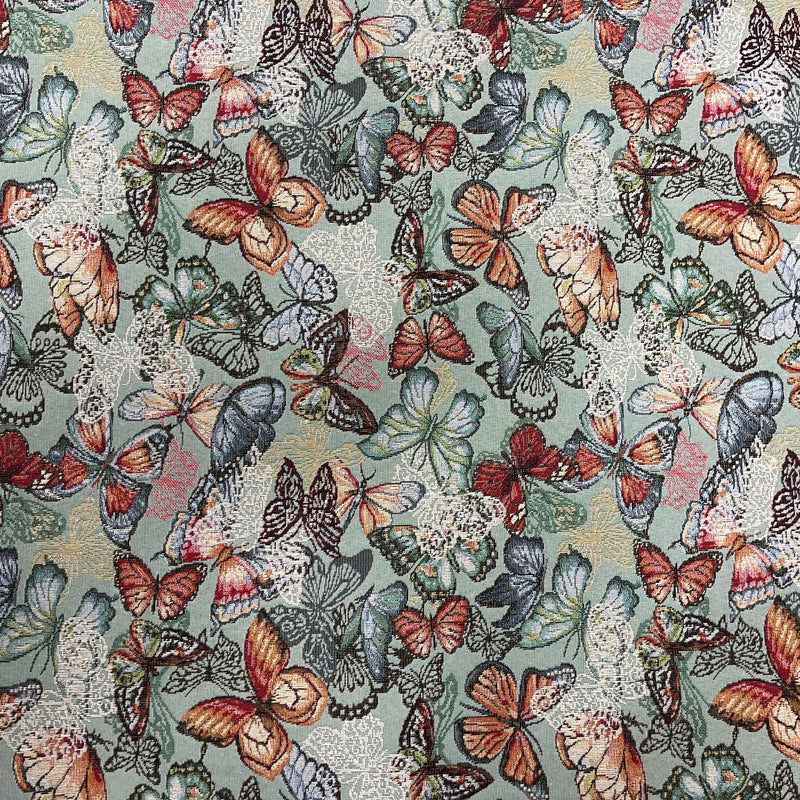 Butterflies Printed Tapestry Upholstery Curtain Fabric 140cm