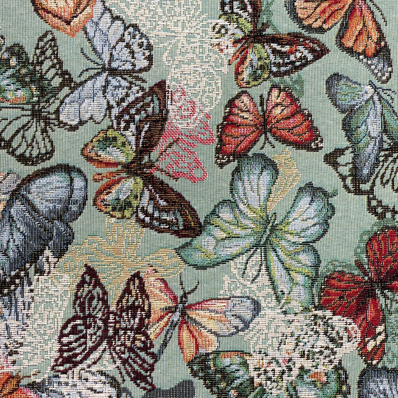 Butterflies Printed Tapestry Upholstery Curtain Fabric 140cm