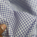 Tissu polycoton à carreaux vichy 1/8"