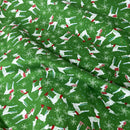 Rudolph Reindeer Cotton Xmas Craft Dress Fabric 54"