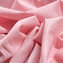 Premium 100% Cotton Chambray Fabric 140cm, Pink