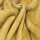 Mary's Lamb Soft Cuddle Fleece Fabric 150cm Ochre Mustard