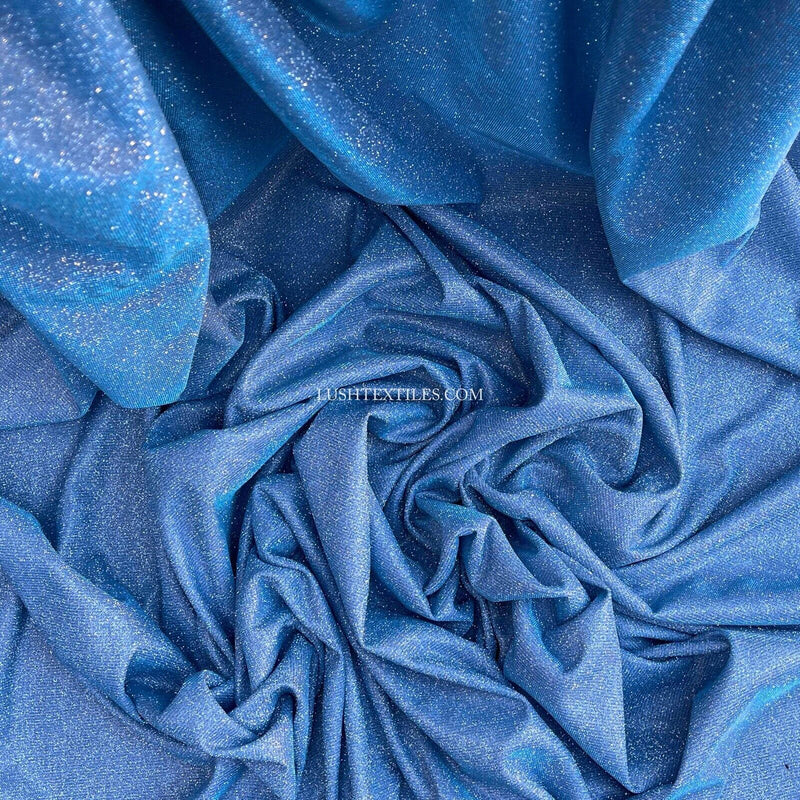 Moonlight Glitter Sparkling Jersey Party Dress Fabric 54”