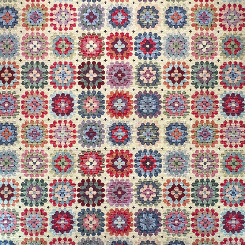 Crochet Abstract Floral Tapestry Upholstery Curtain Fabric 140cm