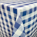 Gingham PVC Oilcloth Table Protector Cloth Fabric 140cm Wide