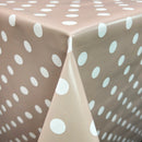 Polka Dot Spotty PVC Oilcloth Fabric