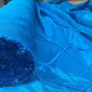 50m Wholesale Quilted Diamonds Pearl Taffeta Fabric 60" Turquoise